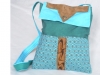Kindertasche türkis Leder